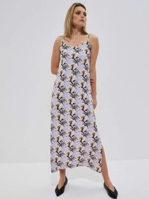 Zdjęcie produktu Letnia sukienka damska maxi na ramiączkach Moodo