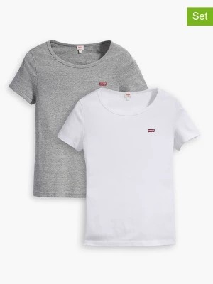 Zdjęcie produktu Levi´s Koszulki (2 szt.) w kolorze szarym i białym rozmiar: 52/54