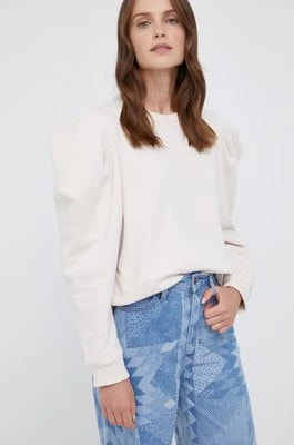 Zdjęcie produktu Levi's Bluza bawełniana damska kolor beżowy gładka