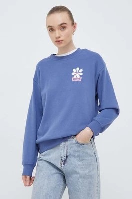Zdjęcie produktu Levi's bluza bawełniana damska kolor niebieski z nadrukiem
