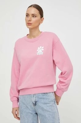 Zdjęcie produktu Levi's bluza bawełniana damska kolor różowy z nadrukiem