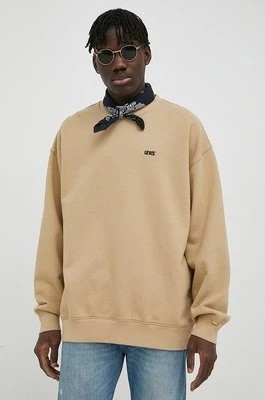 Zdjęcie produktu Levi's bluza bawełniana x Gold Tab męska kolor beżowy gładka