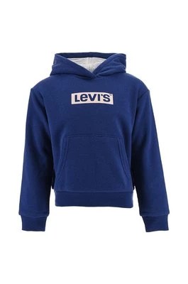 Zdjęcie produktu Levi's bluza dziecięca kolor granatowy z kapturem