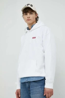Zdjęcie produktu Levi's bluza męska kolor biały z kapturem gładka