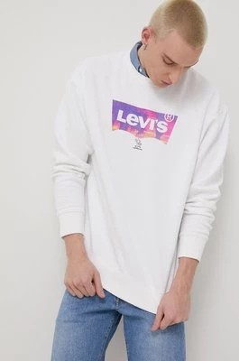 Zdjęcie produktu Levi's bluza męska kolor biały z nadrukiem