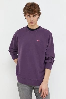 Zdjęcie produktu Levi's bluza męska kolor fioletowy gładka