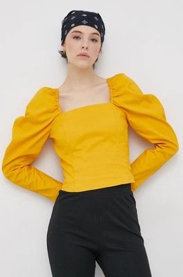 Zdjęcie produktu Levi's Bluzka damska kolor żółty gładka
