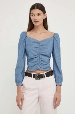 Zdjęcie produktu Levi's bluzka jeansowa damska kolor niebieski gładka