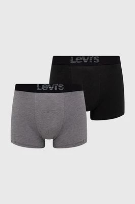 Zdjęcie produktu Levi's Bokserki (2-pack) męskie kolor czarny 37149.0625-greyblack