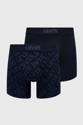 Zdjęcie produktu Levi's bokserki 2-pack męskie kolor granatowy