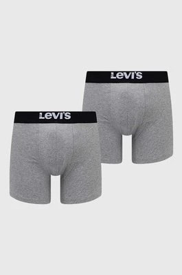 Zdjęcie produktu Levi's bokserki 2-pack męskie kolor szary 37149.0809-007