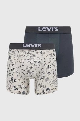 Zdjęcie produktu Levi's bokserki 2-pack męskie kolor szary