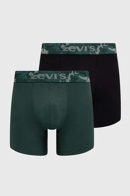 Zdjęcie produktu Levi's bokserki 2-pack męskie kolor zielony