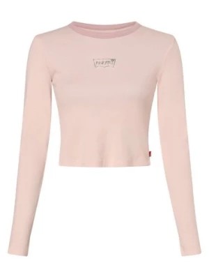 Zdjęcie produktu Levi's Damska koszulka z długim rękawem Kobiety Bawełna różowy jednolity,