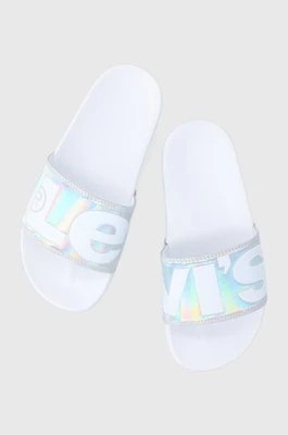 Zdjęcie produktu Levi's klapki damskie kolor biały