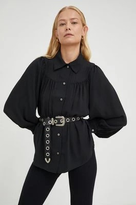 Zdjęcie produktu Levi's koszula damska kolor czarny regular z kołnierzykiem klasycznym