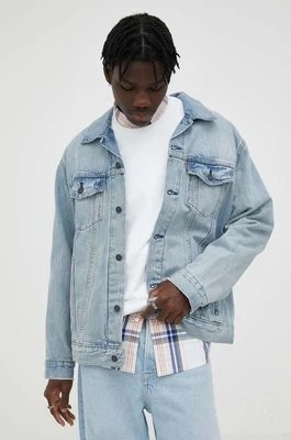 Zdjęcie produktu Levi's kurtka jeansowa bawełniana kolor niebieski przejściowa oversize