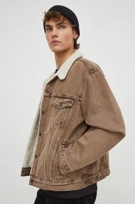 Zdjęcie produktu Levi's kurtka jeansowa męska kolor brązowy przejściowa