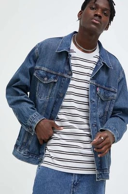 Zdjęcie produktu Levi's kurtka jeansowa męska kolor niebieski przejściowa oversize