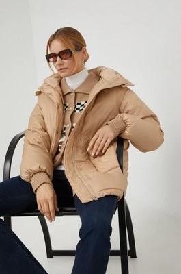Zdjęcie produktu Levi's kurtka puchowa damska kolor beżowy zimowa