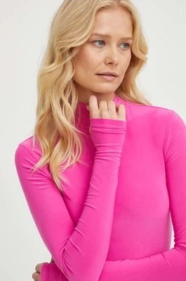 Zdjęcie produktu Levi's longsleeve damski kolor różowy z półgolfem