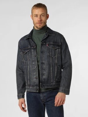 Zdjęcie produktu Levi's Męska kurtka jeansowa Mężczyźni Bawełna niebieski jednolity,