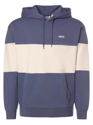 Zdjęcie produktu Levi's Męski sweter z kapturem Mężczyźni Bawełna beżowy|niebieski w paski,