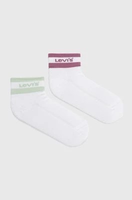 Zdjęcie produktu Levi's skarpetki 2-pack kolor biały