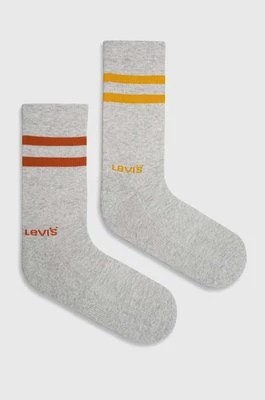 Zdjęcie produktu Levi's skarpetki 2-pack kolor szary