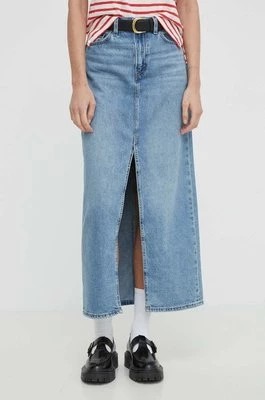 Zdjęcie produktu Levi's spódnica jeansowa kolor niebieski maxi prosta