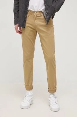 Zdjęcie produktu Levi's spodnie 511 męskie kolor beżowy dopasowane