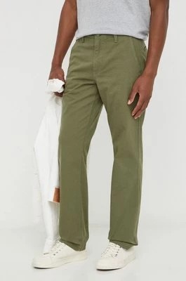 Zdjęcie produktu Levi's spodnie bawełniane kolor zielony proste
