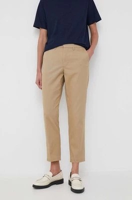 Zdjęcie produktu Levi's spodnie damskie kolor beżowy fason chinos high waist