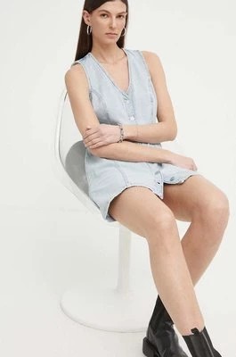Zdjęcie produktu Levi's sukienka jeansowa kolor niebieski mini prosta