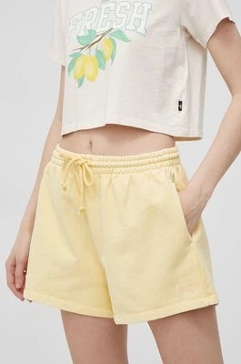 Zdjęcie produktu Levi's szorty bawełniane damskie kolor żółty gładkie high waist A1907.0001-YellowsOra