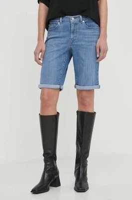 Zdjęcie produktu Levi's szorty jeansowe damskie kolor niebieski gładkie high waist