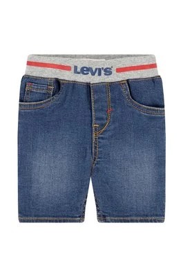 Zdjęcie produktu Levi's szorty jeansowe dziecięce kolor niebieski z nadrukiem