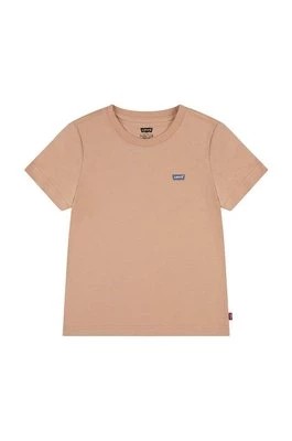 Zdjęcie produktu Levi's t-shirt bawełniany dziecięcy kolor pomarańczowy gładki
