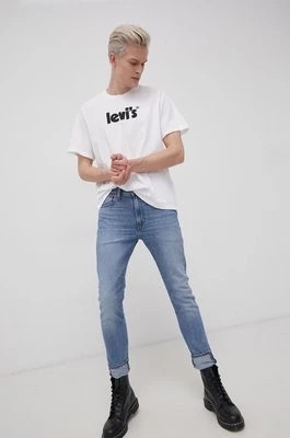 Zdjęcie produktu Levi's T-shirt bawełniany kolor biały z nadrukiem 16143.0390-Neutrals
