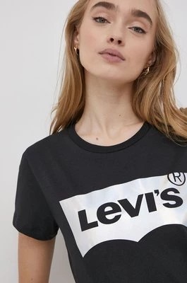 Zdjęcie produktu Levi's T-shirt bawełniany kolor czarny