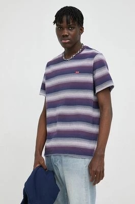 Zdjęcie produktu Levi's t-shirt bawełniany kolor fioletowy