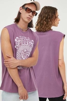 Zdjęcie produktu Levi's t-shirt bawełniany kolor fioletowy