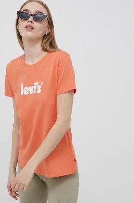 Zdjęcie produktu Levi's t-shirt bawełniany kolor pomarańczowy 17369.1839-Reds