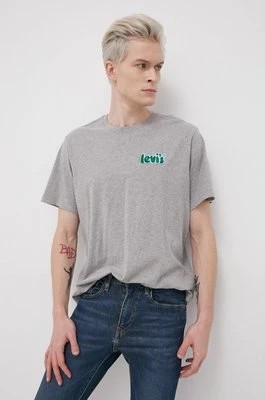 Zdjęcie produktu Levi's T-shirt bawełniany kolor szary melanżowy