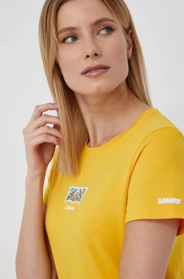 Zdjęcie produktu Levi's T-shirt bawełniany kolor żółty