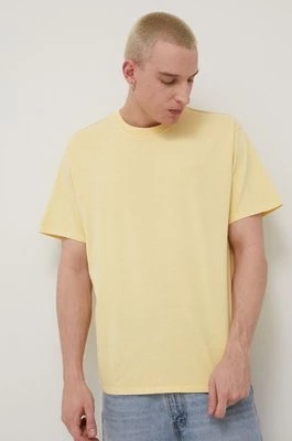 Zdjęcie produktu Levi's t-shirt bawełniany kolor żółty gładki A0637.0024-YellowsOra