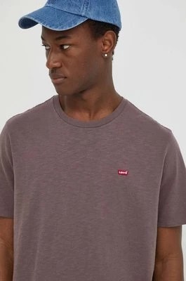 Zdjęcie produktu Levi's t-shirt bawełniany męski kolor różowy gładki