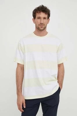 Zdjęcie produktu Levi's t-shirt bawełniany męski kolor żółty wzorzysty