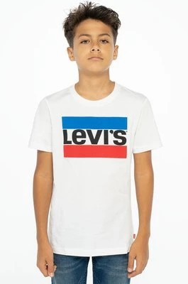 Zdjęcie produktu Levi's T-shirt dziecięcy kolor biały z nadrukiem
