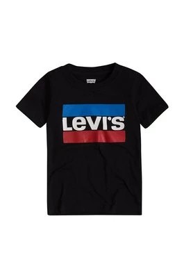 Zdjęcie produktu Levi's T-shirt dziecięcy kolor czarny z nadrukiem